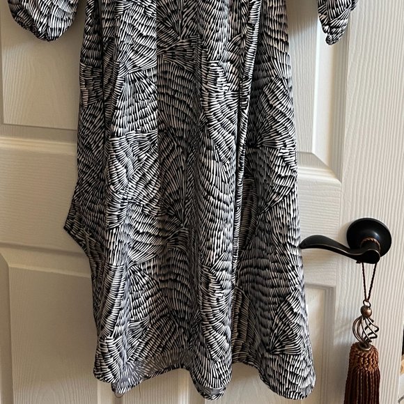 A New Day Women's Maxi Dress - Black/Cream Size XXL - Picture 8 of 11